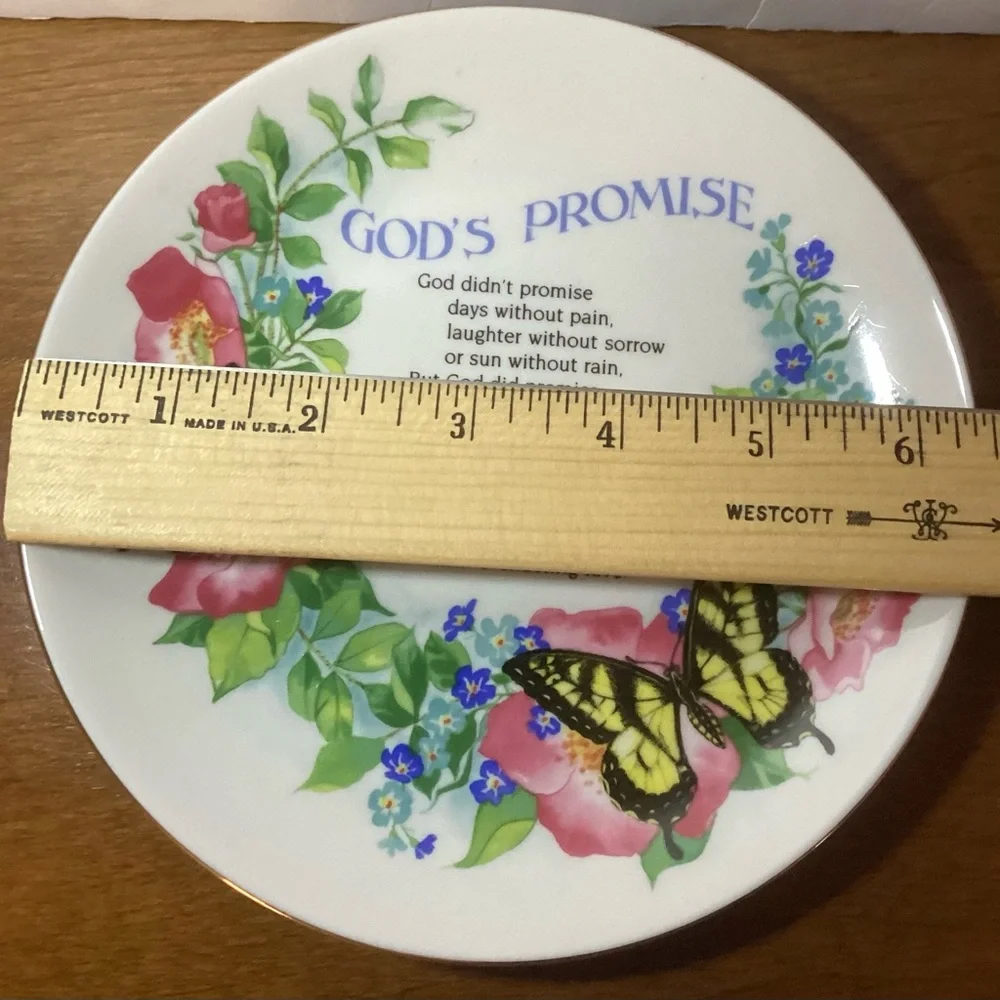 “Gods Promise” Vintage Decor Plate - Picture 5 of 5